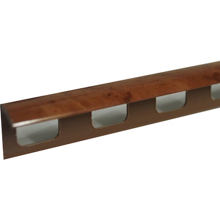 Creaprac ROOT WOOD PVC 3/8 in. x 8 ft. BULLNOSE TILE EDGING TRIM 602220200